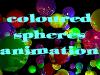 animation de spheres  colorées